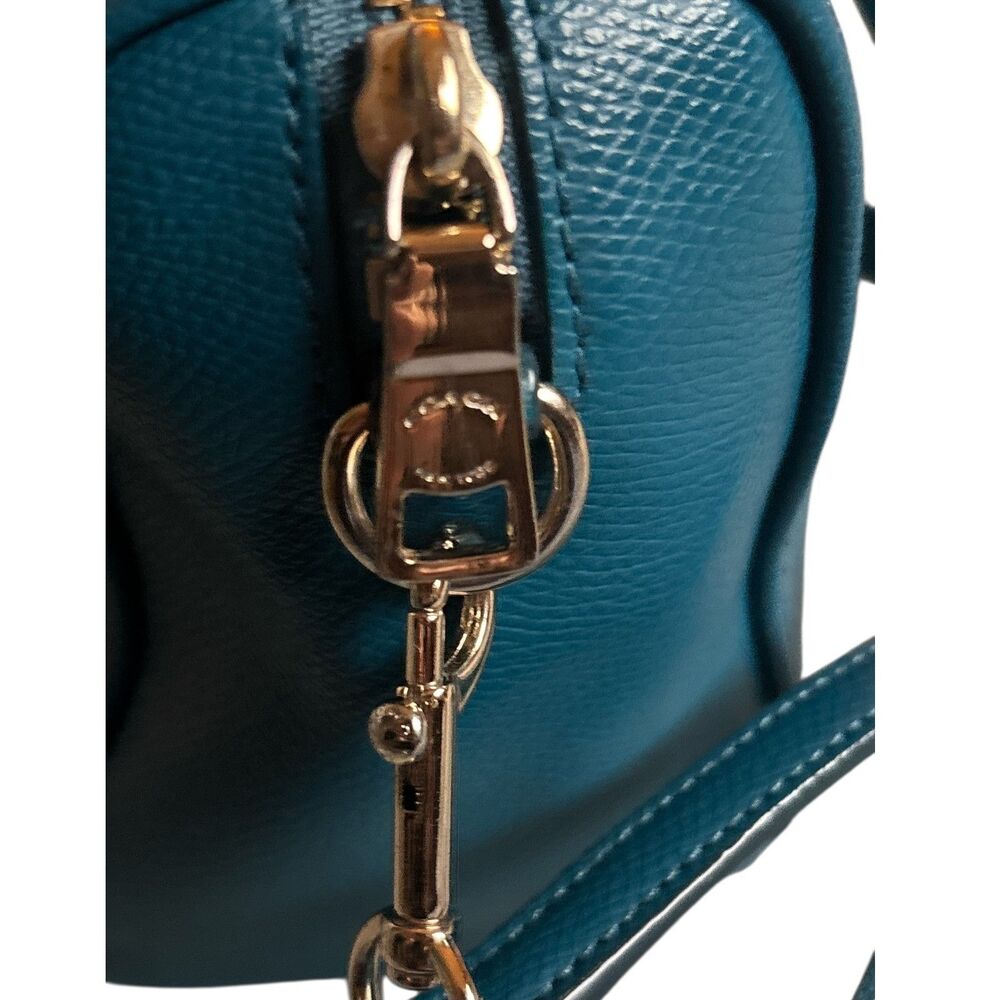 Coach Mini Bennett Teal Satchel/ Crossbody Handbag - Picture 8 of 9